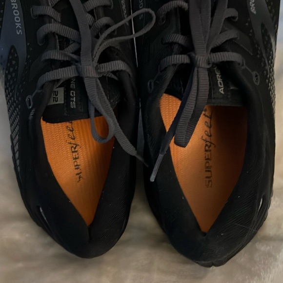 BROOKS 👟 BLACK GTS22 CUSHIONED ADRENALINE ATHLETIC SHOE SNEAKER Men’s 13 D Width - Picture 12 of 14